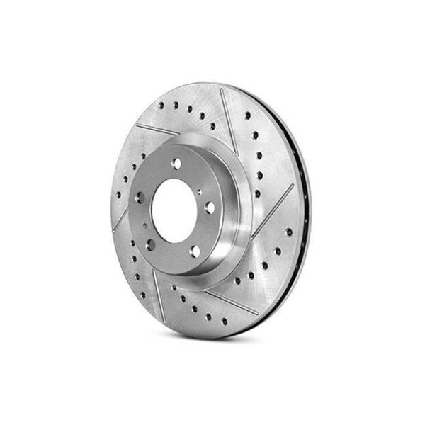 Stoptech 227.40040R Select Sport Si Slotted & Drilled Right Rear Rotor for 06-15 Honda Civic, Stoptech, Mfr#: 227.40040R